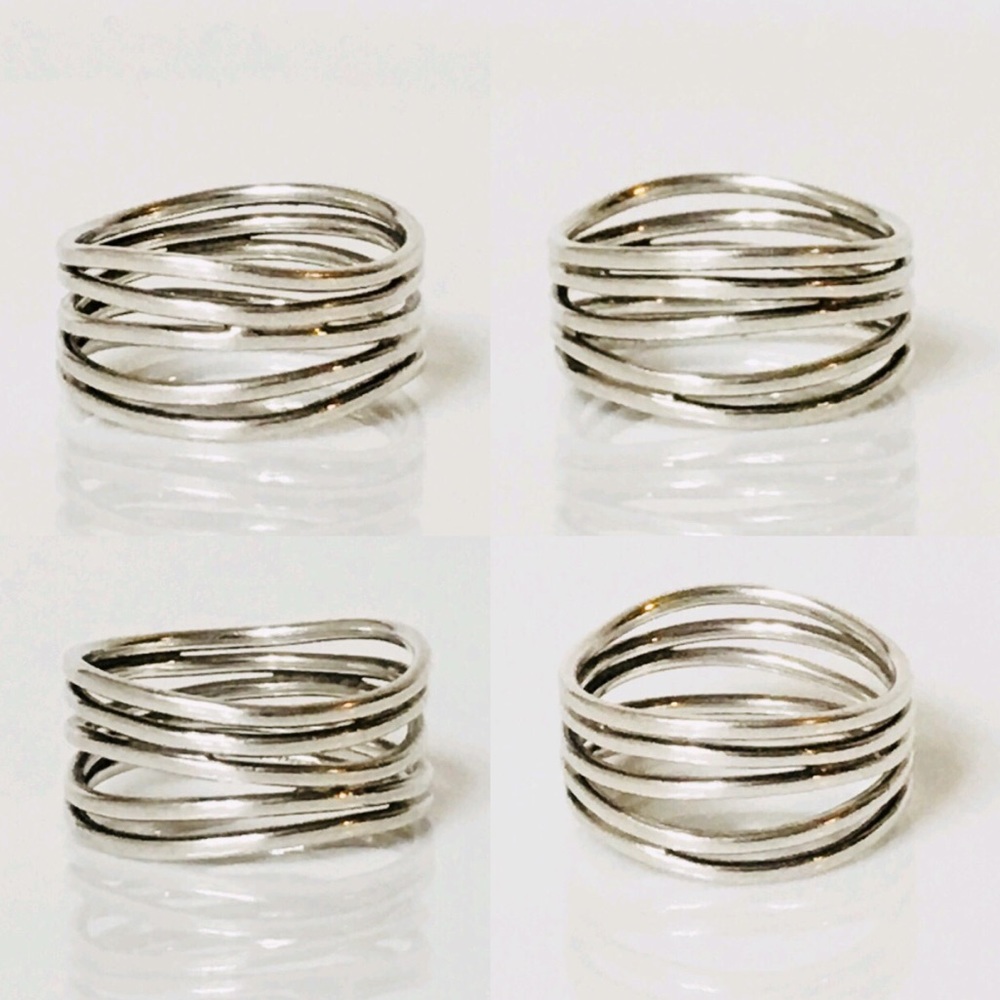 Tiffany & Co. Elsa Peretti Wave 5 Row Ring - Picture 3 of 8